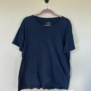 American Eagle Outfitters Dark Blue Short Sleeve Tee